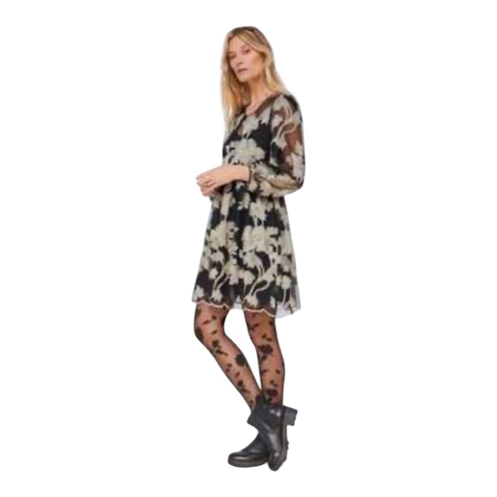 Maeve by Anthropologie dark gothic western BoHo floral Vintage style Dress M - Picture 2 of 15